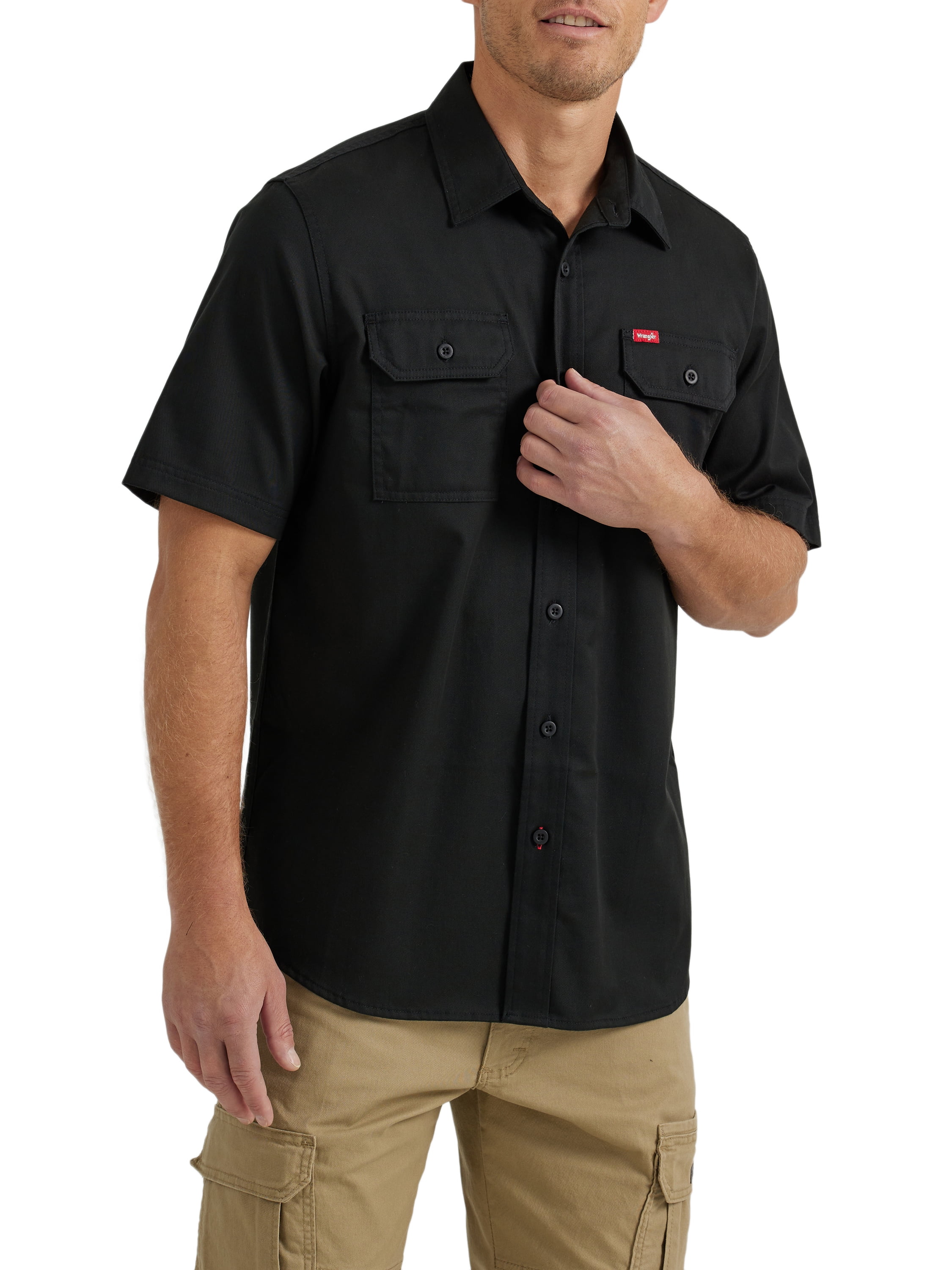 Men’s Relaxed Fit Short Sleeve Woven Shirt