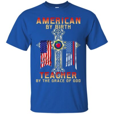 AVE Flag American By Birth Teacher By The Grace Of God - Image 2