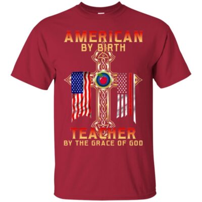 AVE Flag American By Birth Teacher By The Grace Of God - Image 4
