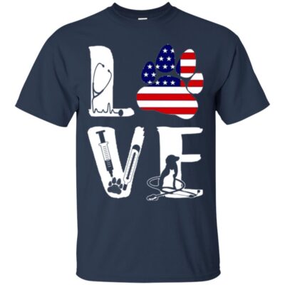 AVE Nurse Love American Flag Dog Cat Animal  - Image 3