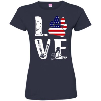 AVE Nurse Love American Flag Dog Cat Animal  - Image 13