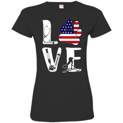 AVE Nurse Love American Flag Dog Cat Animal  - Image 12