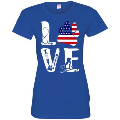 AVE Nurse Love American Flag Dog Cat Animal  - Image 11
