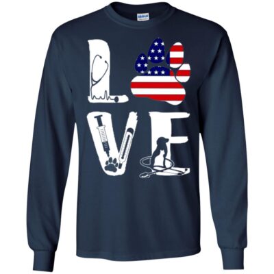 AVE Nurse Love American Flag Dog Cat Animal  - Image 6