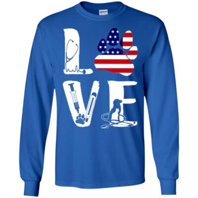 AVE Nurse Love American Flag Dog Cat Animal  - Image 7